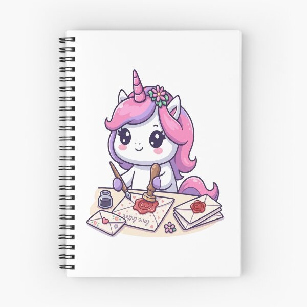Item preview, Cute Unicorn Writing Love Letters designed and sold by Ella_Sketch.