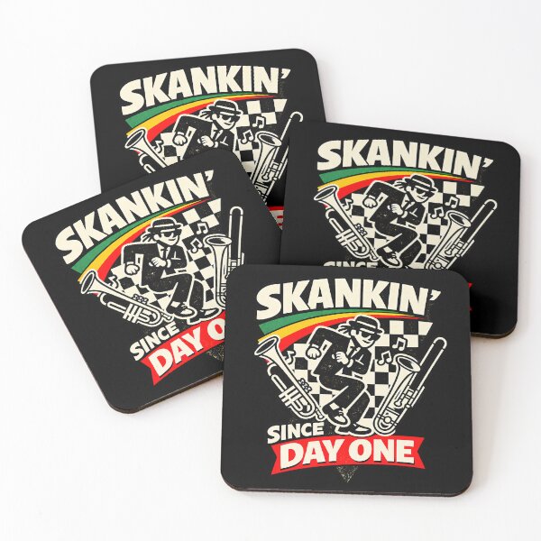 Item preview, Skankin’ Since Day One – Retro Ska Rude Boy Design designed and sold by Douglystuff.