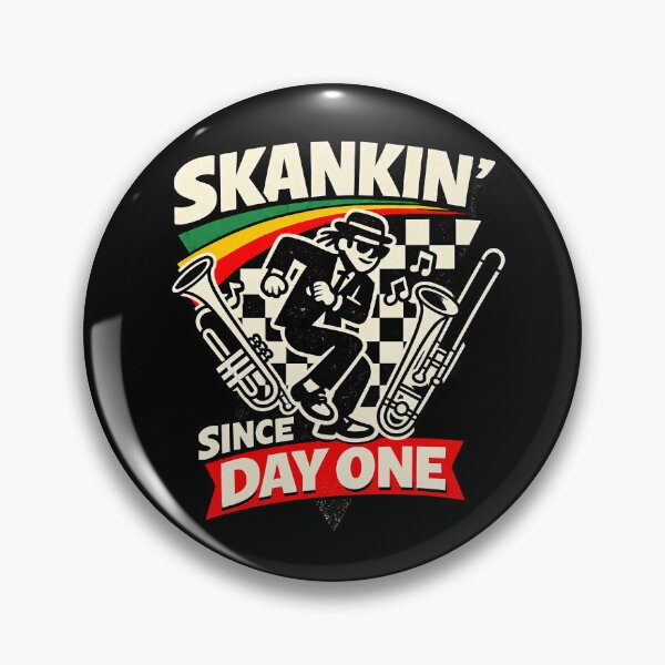 Item preview, Skankin’ Since Day One – Retro Ska Rude Boy Design designed and sold by Douglystuff.