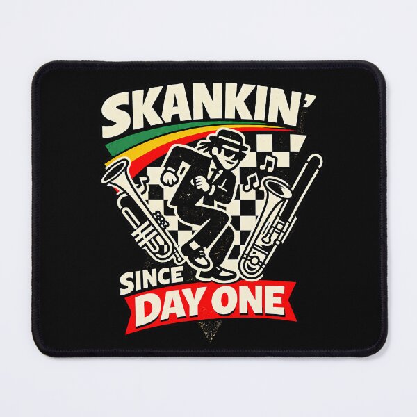Item preview, Skankin’ Since Day One – Retro Ska Rude Boy Design designed and sold by Douglystuff.