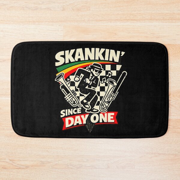 Item preview, Skankin’ Since Day One – Retro Ska Rude Boy Design designed and sold by Douglystuff.