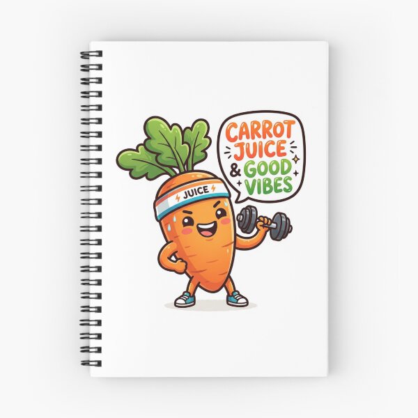 Item preview, Carrot Juice And Good Vibes Cute Fitness Carrot Gym Workout Art designed and sold by Namphet.