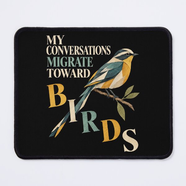 Item preview, Conversations Migrate Toward Birds Birdwatching Humor designed and sold by Katalice Design.