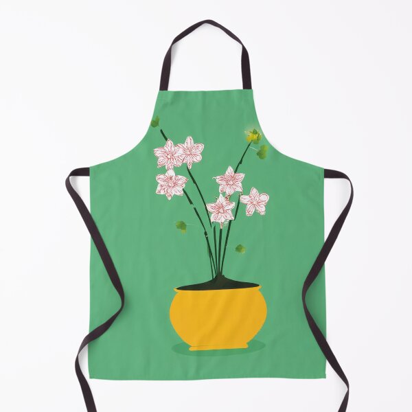 Item preview, Illustration of a yellow poot with flowering branches designed and sold by Photopat.