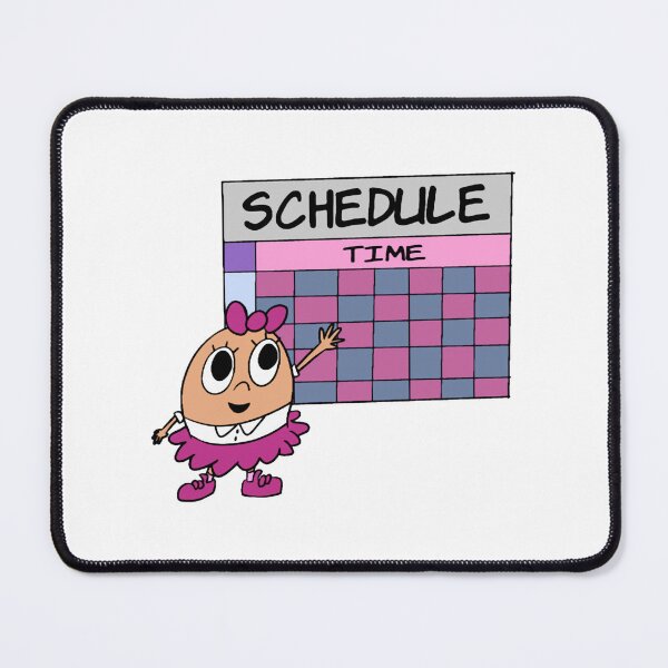 Item preview, Egg Girl Schedule Board Weekly Calendar Planner Cartoon designed and sold by Natchove.