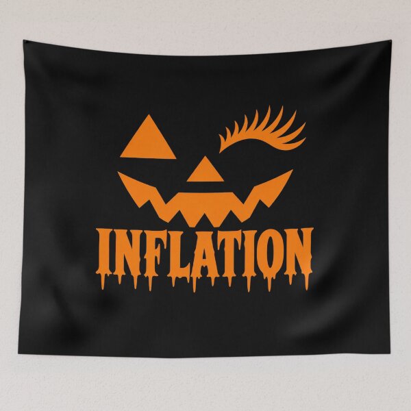 Item preview, Due to Inflation This is My Funny Halloween Costume Couple T-Shirt designed and sold by Trendably.
