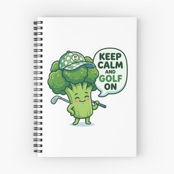 Item preview, Keep Calm And Golf On Cute Broccoli Golfer Funny Sport Art designed and sold by Namphet.