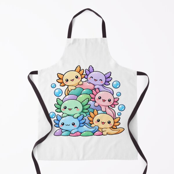 Item preview, Cute Kawaii Axolotl Pile Colorful Cartoon designed and sold by Charul2dartist.