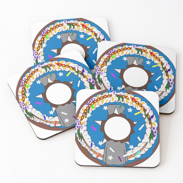 Item preview, Northern Mariana Islands Flag Donut – Colorful Sprinkles Country Pride designed and sold by TheIconSmith.