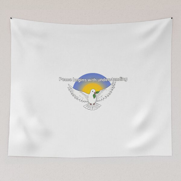 Item preview, Peace Dove with Sunrise Quote designed and sold by NiftyWrx.