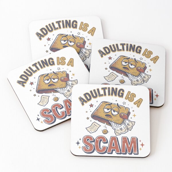 Item preview, Adulting is a scam designed and sold by DigitalDreamStudio.