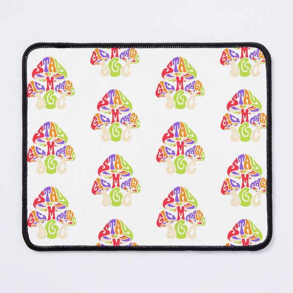 Item preview, Stay Magic Mushroom Typography – Whimsical Colorful Fantasy Design designed and sold by CreativeArtisanPrints Shop.