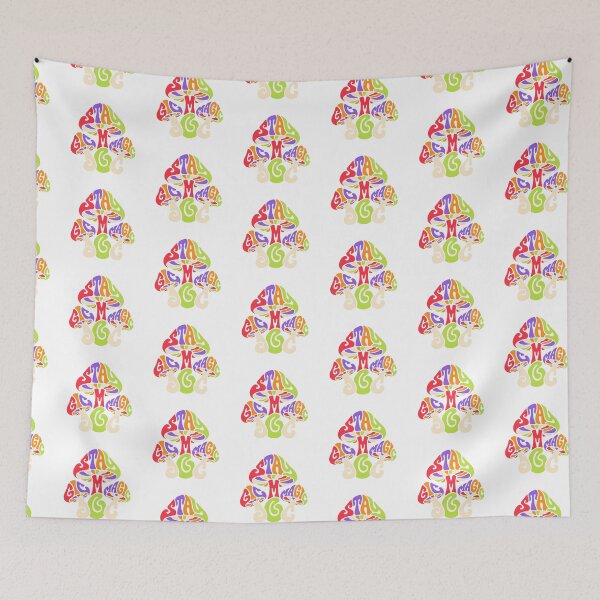 Item preview, Stay Magic Mushroom Typography – Whimsical Colorful Fantasy Design designed and sold by CreativeArtisanPrints Shop.