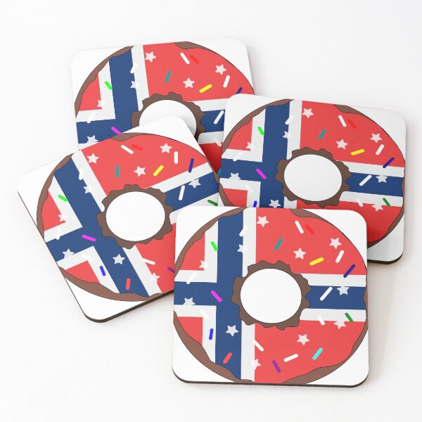 Item preview, Norway Flag Donut – Colorful Sprinkles Country Pride designed and sold by TheIconSmith.