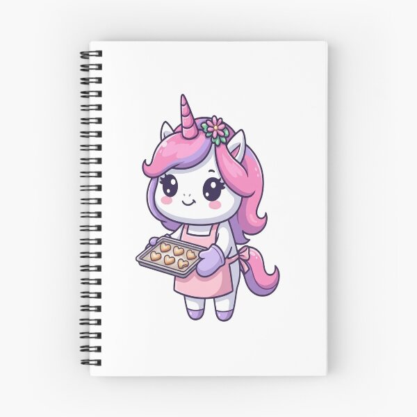 Item preview, Cute Unicorn Baking Heart Cookies designed and sold by Ella_Sketch.
