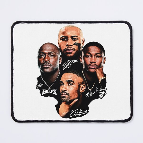 Item preview, Saquon Barkley, Jalen Hurts, A.J. Brown, and DeVonta Smith Records Design designed and sold by Irene Alcaniz.