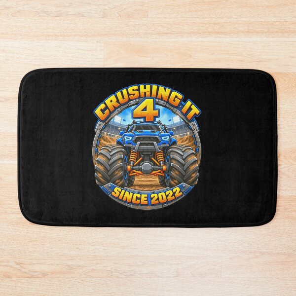 Item preview, Crushing It 4 Since 2022 Monster Truck Fourth Birthday Boy designed and sold by FolkGraphics.