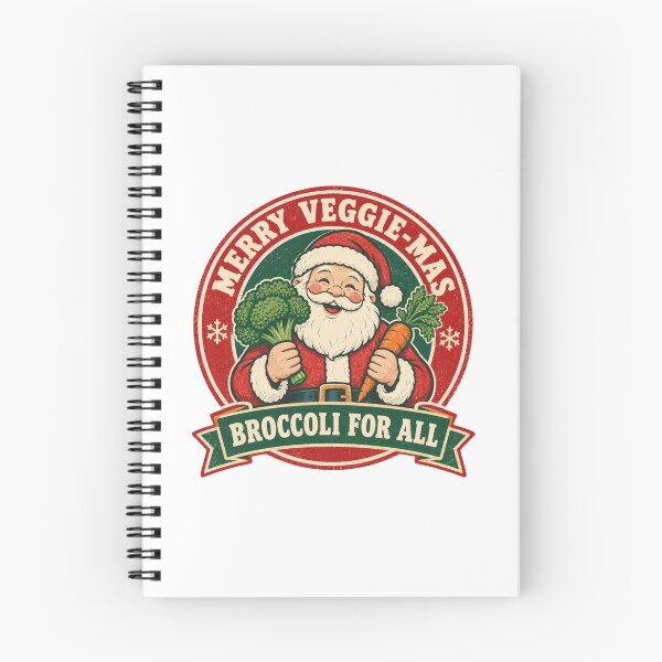 Item preview, Merry Veggie Mas Cute Santa Claus Broccoli Christmas Vintage Art designed and sold by Namphet.