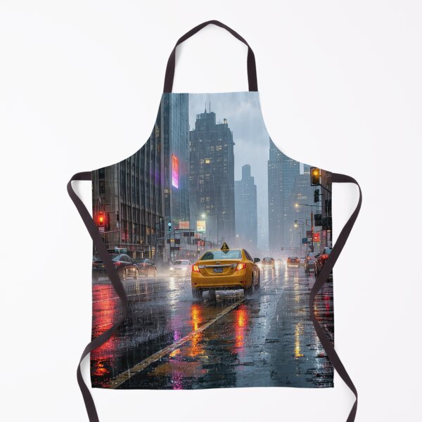 Item preview, Rainy City Lights - Urban Nightscape Street Reflection Art designed and sold by nhk999.