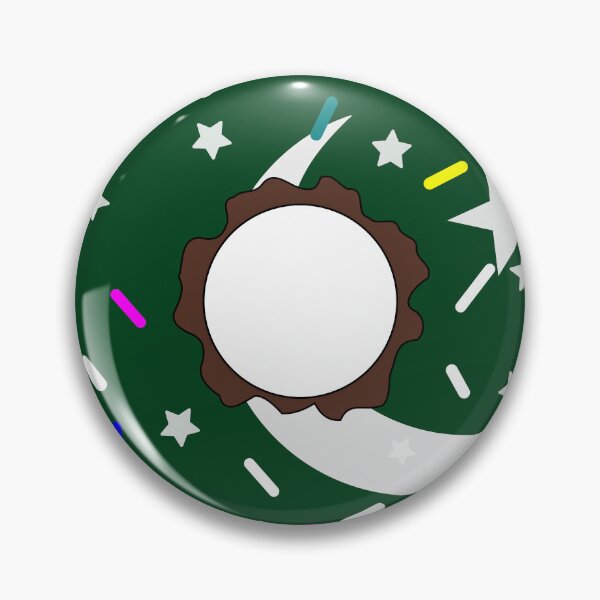 Item preview, Pakistan Flag Donut – Colorful Sprinkles Country Pride designed and sold by TheIconSmith.