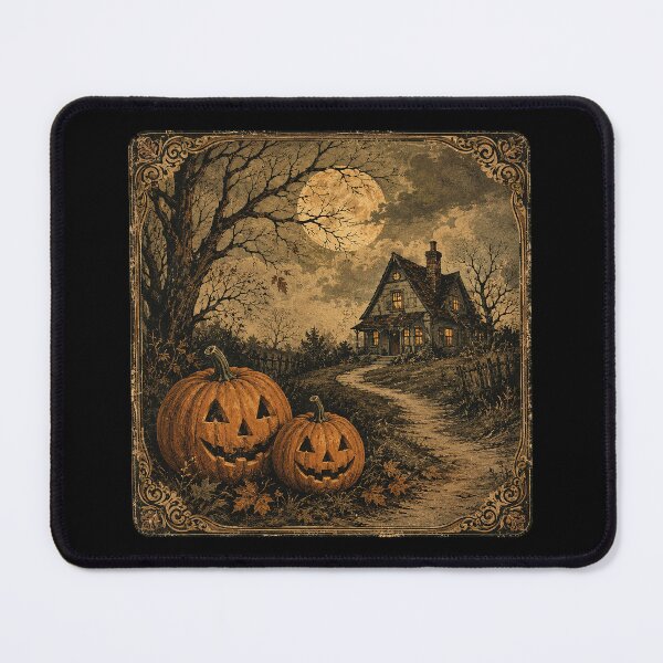 Item preview, The Pumpkin House – Vintage Halloween Haunted Cottage designed and sold by ChickenFund.