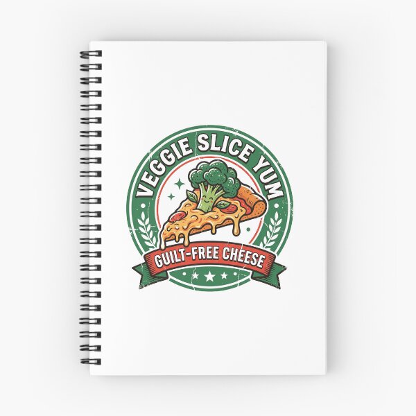 Item preview, Veggie Slice Yum Guilt Free Cheese Cute Broccoli Pizza Vintage Art designed and sold by Namphet.