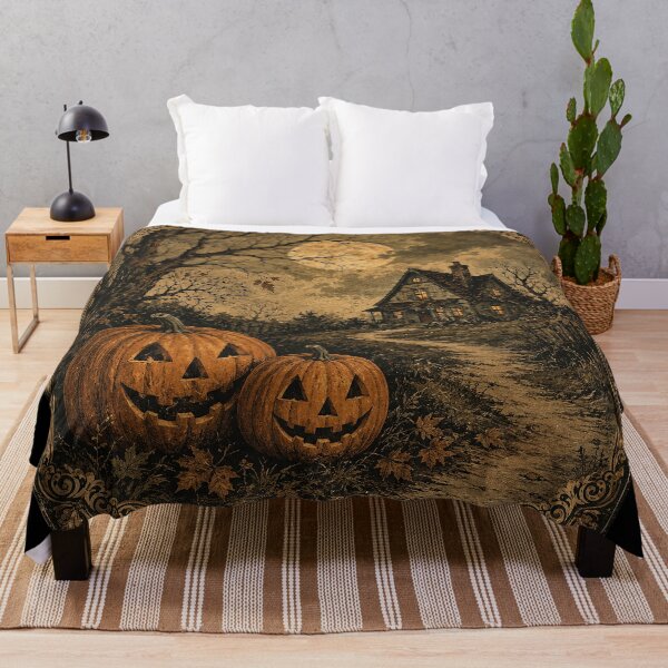 Item preview, The Pumpkin House – Vintage Halloween Haunted Cottage designed and sold by ChickenFund.