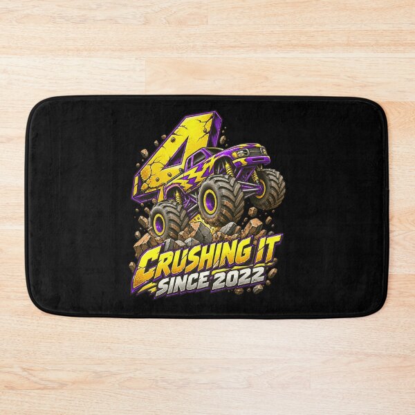Item preview, 4 Crushing It Since 2022 Monster Truck Fourth Birthday designed and sold by FolkGraphics.