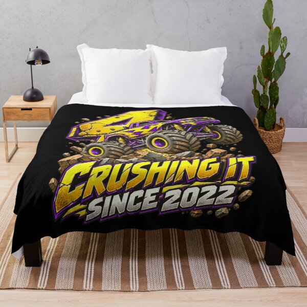 Item preview, 4 Crushing It Since 2022 Monster Truck Fourth Birthday designed and sold by FolkGraphics.