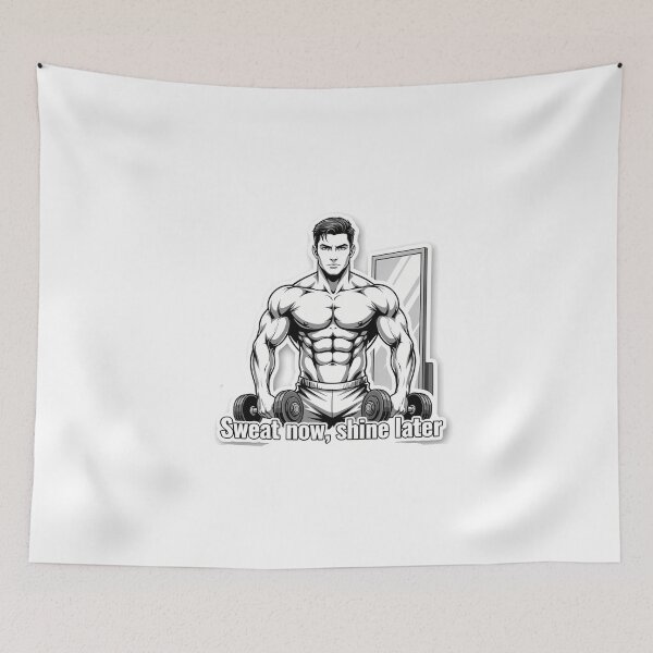 Item preview, Sweat Now Shine Later Bodybuilding designed and sold by NiftyWrx.