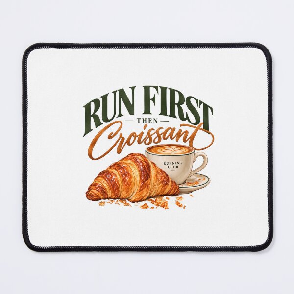Item preview, Primero corre, después disfruta de un cruasán – Club de Corredores y Café designed and sold by LaftaDesign.