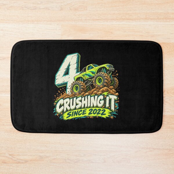 Item preview, 4 Crushing It Since 2022 Monster Truck 4th Birthday Boy designed and sold by FolkGraphics.