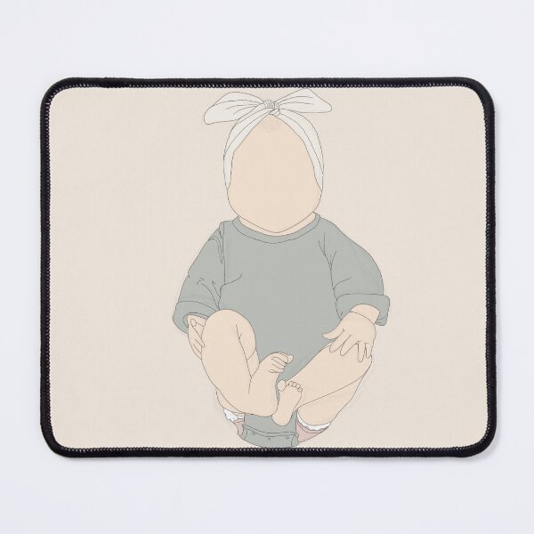 Item preview, Minimal baby girl illustration designed and sold by elena-studio-.