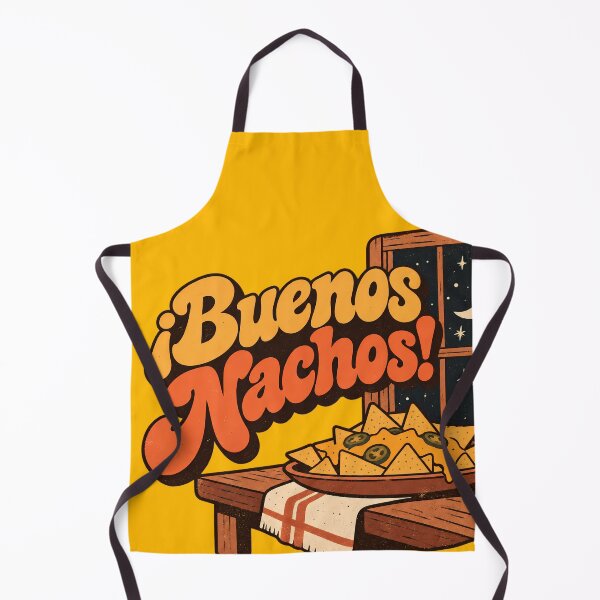 Item preview, ¡Buenos Nachos! – Funny Spanish Nacho Pun Retro Design designed and sold by Douglystuff.