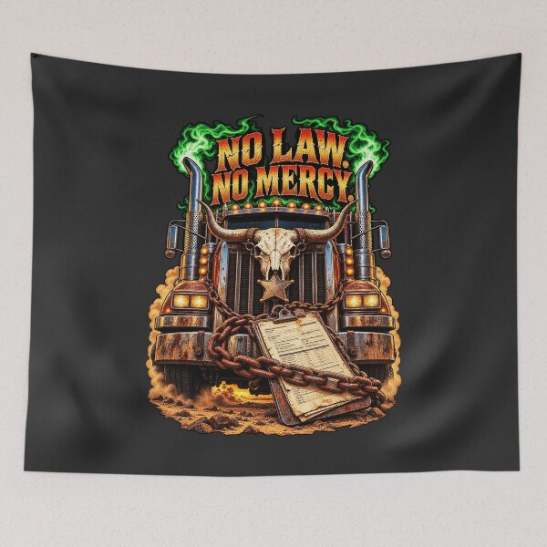 Item preview, No Law No Mercy Trucker & Green Smoke designed and sold by NomadForge.