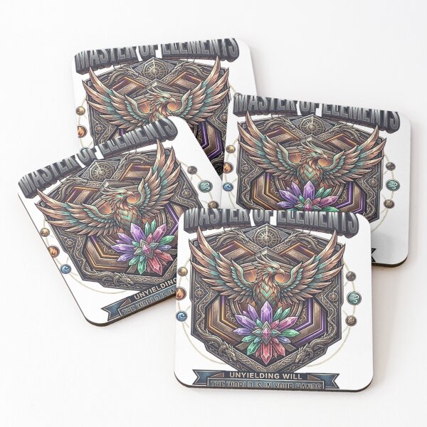 Item preview, Mythical Phoenix & Elemental Force Badge designed and sold by Dogandesighn.