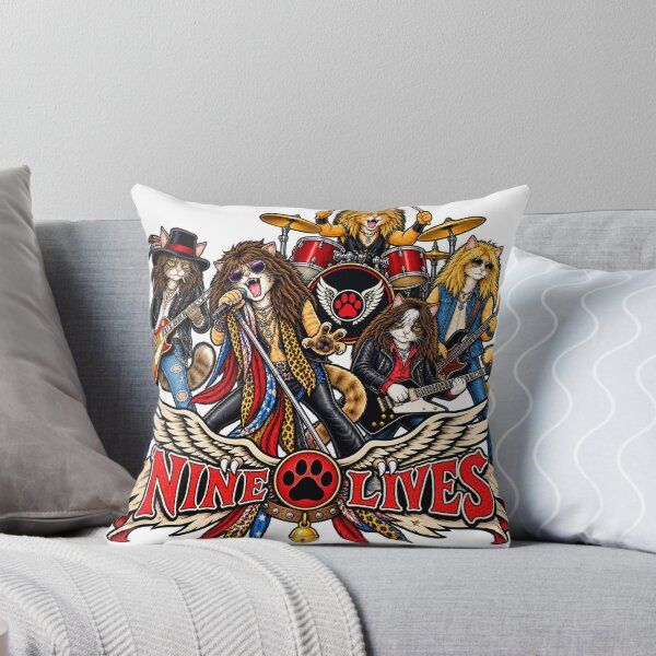 Item preview, Nine Lives — Aerosmith's Greatest Cats designed and sold by Bad-Decisions-Designs.