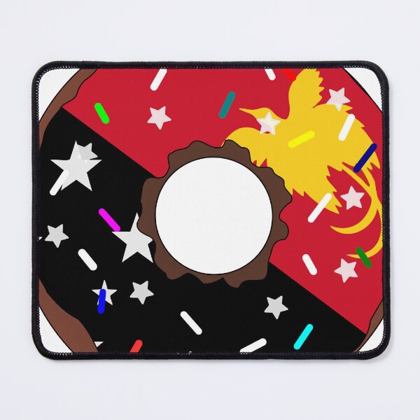 Item preview, Papua New Guinea Flag Donut – Colorful Sprinkles Country Pride designed and sold by TheIconSmith.
