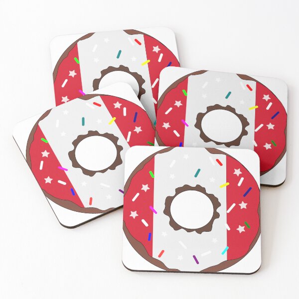 Item preview, Peru Flag Donut – Colorful Sprinkles Country Pride designed and sold by TheIconSmith.