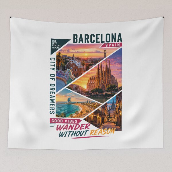 Item preview, Good Vibes And Endless Adventures In Barcelona designed and sold by KLERIKSTORE.