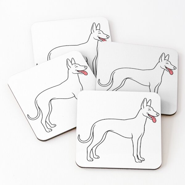 Item preview, Podenco Dog - Podenco Dog Sillhoute - Black & White designed and sold by brindled.