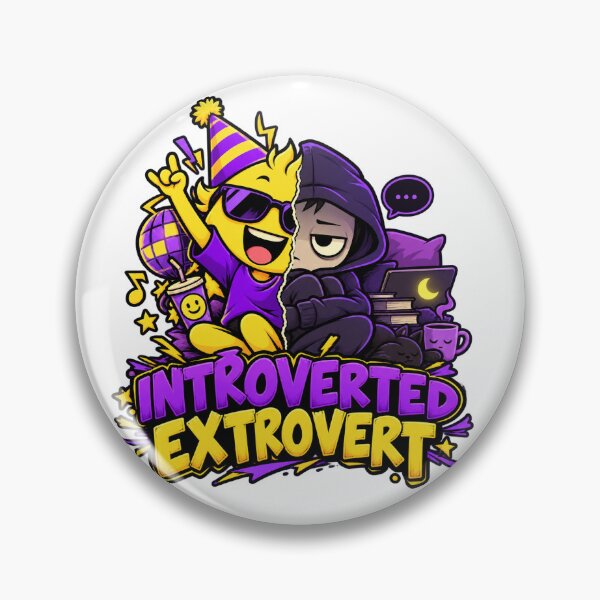 Item preview, Introverted Extrovert Funny Personality Design designed and sold by LuckyThreadsCo.