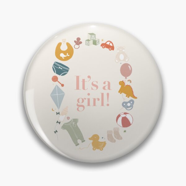 Item preview, It's a girl! gender reveal announcement designed and sold by elena-studio-.