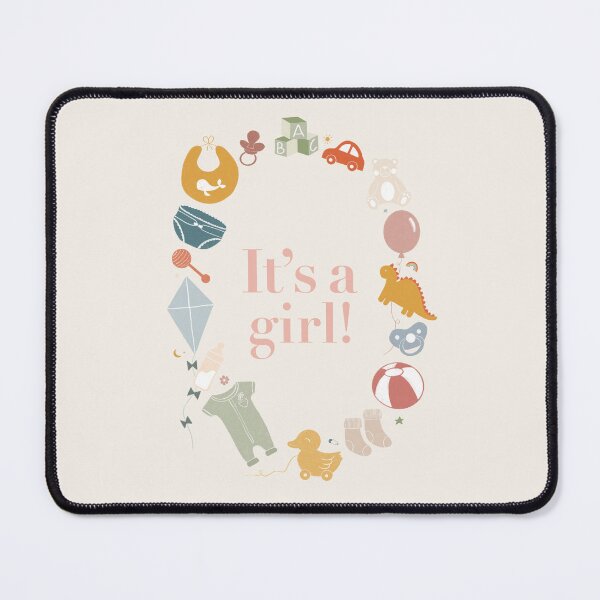 Item preview, It's a girl! gender reveal announcement designed and sold by elena-studio-.