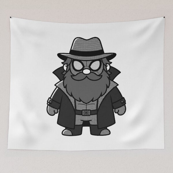 Item preview, Spider-Man Noir 1930s Detective Gnome designed and sold by Bad-Decisions-Designs.