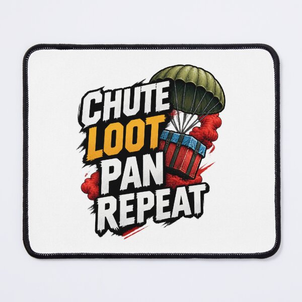 Item preview, PUBG Inspired Chute Loot Pan Repeat Gamer Design for Enthusiasts designed and sold by DatTurnip.