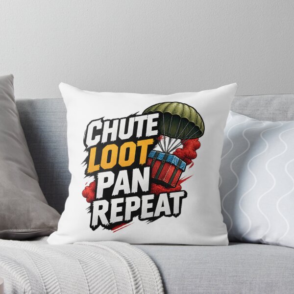 Item preview, PUBG Inspired Chute Loot Pan Repeat Gamer Design for Enthusiasts designed and sold by DatTurnip.