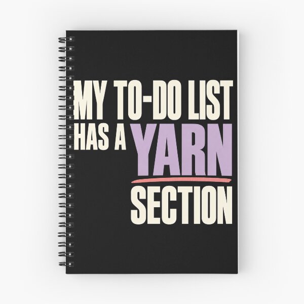 Item preview, Yarn Section Knitting To Do Typography designed and sold by Katalice Design.