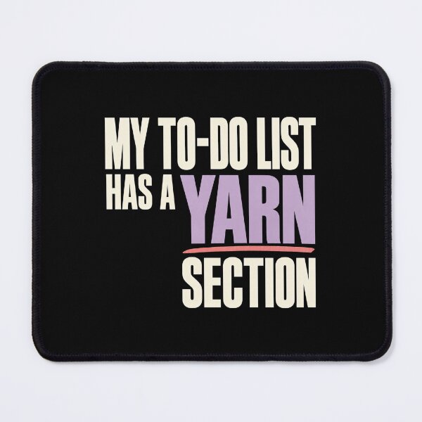 Item preview, Yarn Section Knitting To Do Typography designed and sold by Katalice Design.