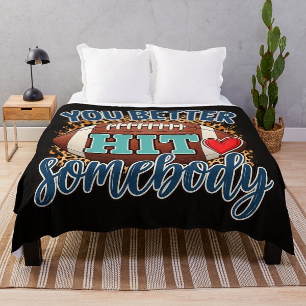 Item preview, You Better Hit Somebody American Football Gameday Leopard Print designed and sold by CozyCubs-Art.